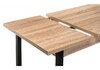 Миниатюра фото стол деревянный woodville оригон сонома / черный матовый 368664 | 220svet.ru