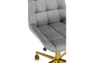 Миниатюра фото стул woodville честер темно-серый / золото 533180 | 220svet.ru