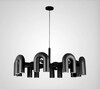 Миниатюра фото подвесная светодиодная люстра inodesign fanny black 8 40.10055 | 220svet.ru