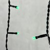 Миниатюра фото гирлянда бахрома 3,1x0,5м зеленая 220в 150 led провод черный пвх, ip54 ltc pil150-11-2g | 220svet.ru