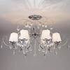 Миниатюра фото подвесная люстра eurosvet 10021/6 хром/прозрачный хрусталь strotskis | 220svet.ru