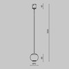 Миниатюра фото трековый светодиодный подвесной светильник maytoni sfera elasity tr165-1-8w3k-m-b | 220svet.ru