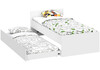 Миниатюра фото односпальная кровать woodville валенсия белый текстурный 536234 90х200 | 220svet.ru