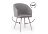 Миниатюра фото стул поворотный на металлокаркасе woodville монер 360 темно-серый (glory 20) / серый 632670 | 220svet.ru