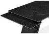 Миниатюра фото керамический стол 140(200)х80 раскладной woodville вейв shakespeare black / черный 626002 | 220svet.ru