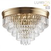 Миниатюра фото потолочная люстра lumion zaha 5257/8c латунь | 220svet.ru