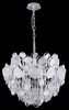 Миниатюра фото подвесной светильник crystal lux deseo sp6 d460 silver | 220svet.ru
