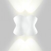 Миниатюра фото уличный настенный светодиодный светильник imex cross il.0014.0019-4-wh | 220svet.ru