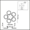 Миниатюра фото потолочная светодиодная люстра с пультом ду lumion kalifa 8027/55cl белый | 220svet.ru