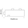 Миниатюра фото соединитель питания i-образный  для шинопровода pro lightstar teta 505106 | 220svet.ru