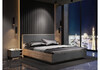 Миниатюра фото двуспальная кровать woodville диамо софт графит 546001 | 220svet.ru