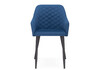 Миниатюра фото стул woodville стив синее / черное 571406 | 220svet.ru