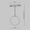 Миниатюра фото трековый магнитный подвесной светодиодный светильник technical luna tr039-2-5w3k-w | 220svet.ru