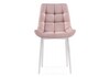 Миниатюра фото стул woodville челси велюр розовый / белый 502088 | 220svet.ru