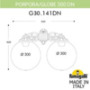 Миниатюра фото светильник уличный настенный fumagalli porpora/g300 g30.141.000.bze27dn | 220svet.ru