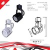 Миниатюра фото трековый однофазный светильник reluce technical 16021-9.3-001ct mr16 bk | 220svet.ru