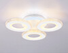 Миниатюра фото потолочная светодиодная люстра с пультом ду ambrella light acrylica fa8866 | 220svet.ru