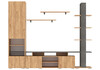 Миниатюра фото готовые гостиные woodville frenchie дуб золотой / камень темный 499611 | 220svet.ru
