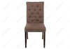 Миниатюра фото стул деревянный amelia dark walnut / fabric brown | 220svet.ru