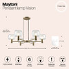 Миниатюра фото подвесная люстра maytoni vision mod411pl-06g | 220svet.ru