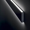 Миниатюра фото настенный светодиодный светильник ideal lux linus ap bk | 220svet.ru