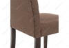 Миниатюра фото стул деревянный amelia dark walnut / fabric brown | 220svet.ru
