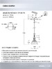 Миниатюра фото подвесной светильник seven fires dzhenis wd4004/1p-bk-pk | 220svet.ru