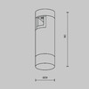 Миниатюра фото трековый магнитный светодиодный светильник maytoni skim flarity tr145-1-3w3k-w-pt | 220svet.ru