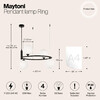 Миниатюра фото подвесная люстра maytoni ring mod013pl-04b | 220svet.ru