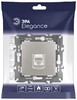 Миниатюра фото розетка эра elegance 14-3107-16 rj45, титан б0065764 | 220svet.ru