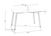 Миниатюра фото стол обеденный dobrin serra wide lmzl-td-04-10394 светло-серый | 220svet.ru
