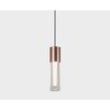 Миниатюра фото подвесной светодиодный светильник italline it014-0204 rose gold | 220svet.ru