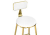 Миниатюра фото барный стул woodville persi white / gold 15677 | 220svet.ru