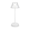 Миниатюра фото настольная лампа ideal lux lolita tl bianco | 220svet.ru