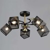 Миниатюра фото люстра reluce 60660-0.3-05 bk+cop | 220svet.ru