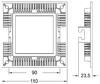 Миниатюра фото встраиваемый светильник deko-light led panel square 8 565153 | 220svet.ru