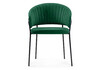 Миниатюра фото стул на металлокаркасе woodville лео изумрудный / черный 584281 | 220svet.ru