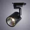 Миниатюра фото трековый однофазный светодиодный светильник arte lamp traccia a2330pl-1bk | 220svet.ru