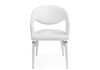 Миниатюра фото стул на металлокаркасе woodville palma white / white and gold 15929 | 220svet.ru
