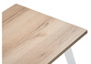 Миниатюра фото стол деревянный woodville тринити лофт 140 25 мм дуб делано светлый / белый матовый 489658 | 220svet.ru
