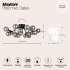 Миниатюра фото потолочная люстра maytoni dallas mod545cl-20b | 220svet.ru