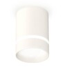 Миниатюра фото комплект накладного светильника с акрилом ambrella light xs6301061 swh/fr белый песок/белый матовый mr16 gu5.3 (c6301, n6228) | 220svet.ru