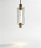 Миниатюра фото подвесной светильник delight collection 26509p/1 brass / travertine | 220svet.ru