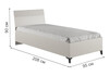Миниатюра фото односпальная кровать woodville ника 90х200 с основанием дсп бежевый мат-05 / кашемир 593607 | 220svet.ru