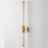Миниатюра фото настенный светодиодный светильник crystal lux lineup ap18w led brass | 220svet.ru
