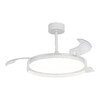 Миниатюра фото потолочная люстра-вентилятор mantra glass fan 9525 | 220svet.ru