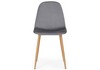 Миниатюра фото стул lilu dark grey / wood | 220svet.ru