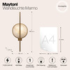 Миниатюра фото бра maytoni marmo mod099wl-01g | 220svet.ru