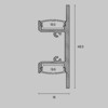 Миниатюра фото профиль для светодиодной ленты led strip alm-1848-b-2m | 220svet.ru