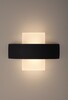 Миниатюра фото настенный светодиодный светильник эра design wl7 wh+bk | 220svet.ru